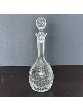 Vintage Rogaska Etched Crystal Wine Liquor Cordial Decanter with Stopper 14"
